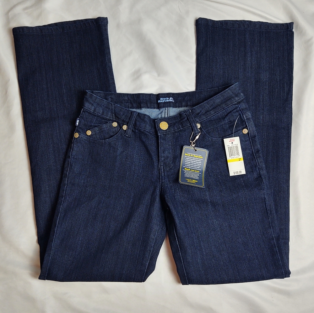 NWT Rock & Republic Straight Leg Jeans size 27